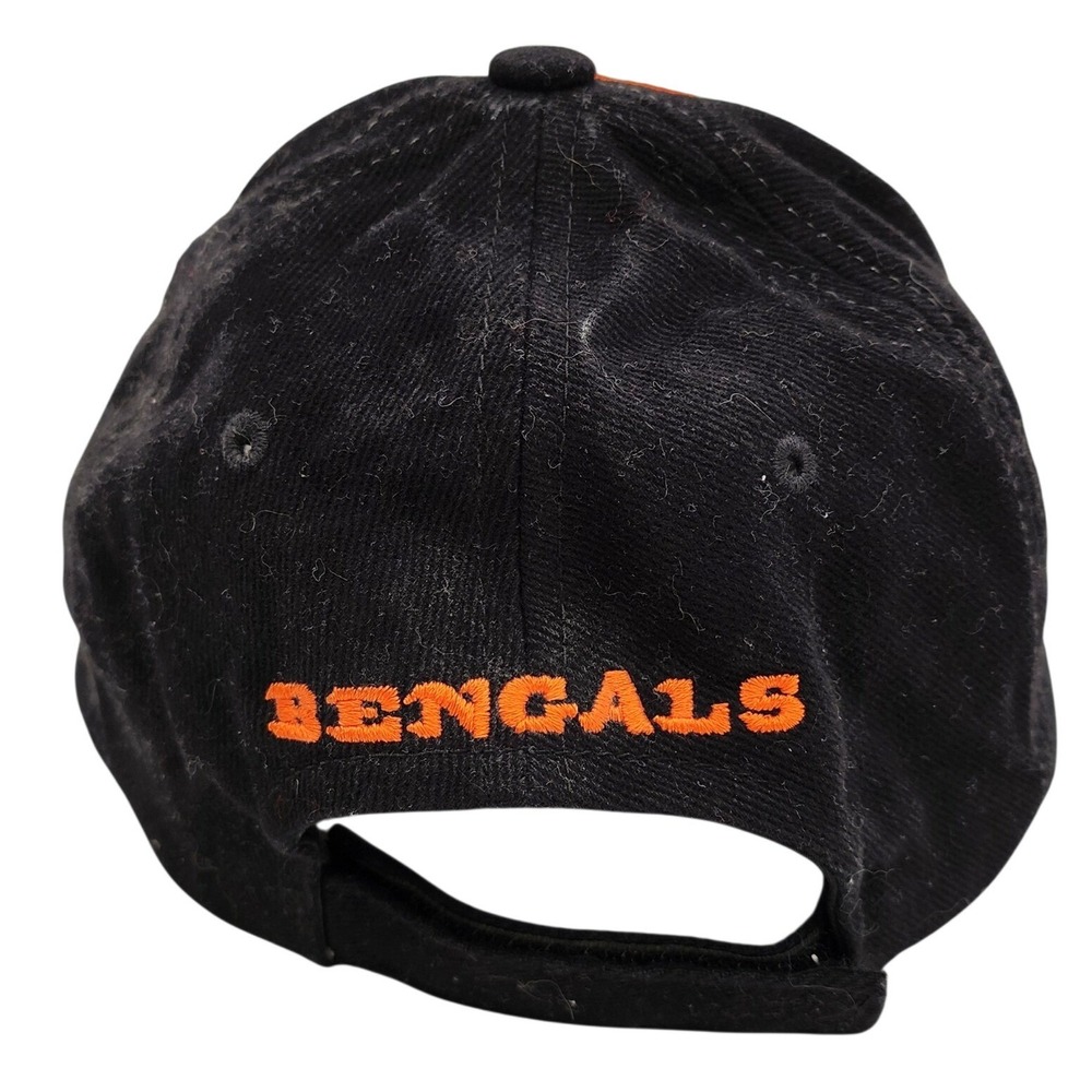 NFL Cincinnati Bengals Hat Mens Black Orange White Embroidered Baseball Cap - Picture 3 of 7